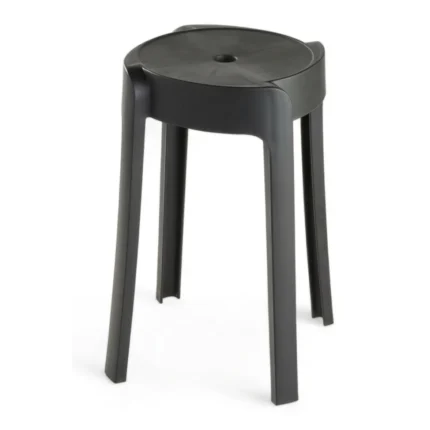 TABOURET EN PLASTIQUE - NOIR