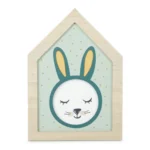 CADRE PHOTO LAPIN EN BOIS - VERT