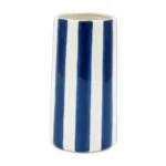 VASE À RAYURES - BLEU
