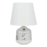 LAMPE À POSER - ARGENTÉ