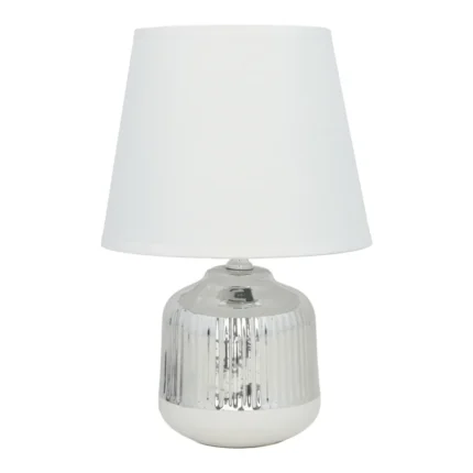 LAMPE À POSER - ARGENTÉ