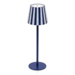 LAMPE TACTILE USB À RAYURES - BLEU