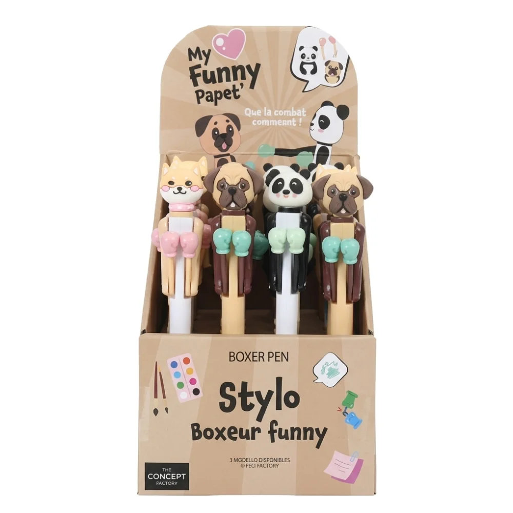AI Generated Product Image STYLO BOXEUR ANIMAUX – Image 1