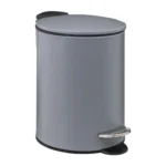 POUBELLE À PÉDALE 3 L EN MÉTAL - GRIS