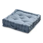 COUSSIN DE SOL 40X40X10 CM EN COTON - DENIM