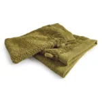 LOT DE 2 GANTS DE TOILETTE 16X21 CM EN COTON BIO - BRONZE