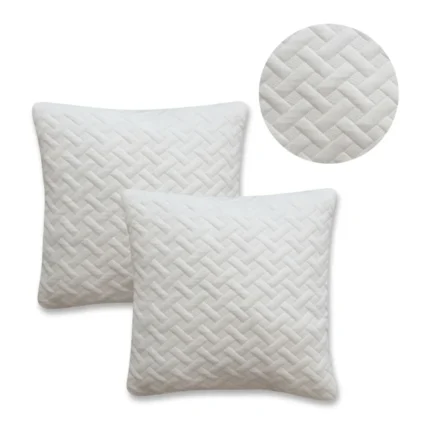 LOT DE 2 OREILLERS 60X60 CM MÉMOIRE DE FORME