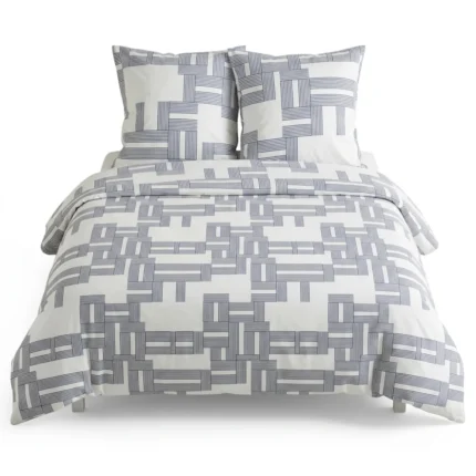 PARURE DE LIT 240X220 CM EN COTON 57 FILS