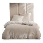 PARURE DE LIT 220X240 CM TEDDY EN POLYESTER - CRÈME
