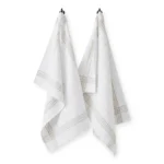 LOT DE 2 TORCHONS 50X70 CM EN COTON - DUNE