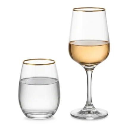LOT DE 8 VERRES 4 X 50 CL + 4 X 43 CL