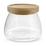 BOCAL 450 ML EN VERRE ET BAMBOU