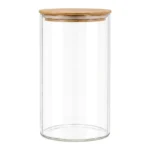 BOCAL 800 ML EN VERRE BOROSILICATE ET BAMBOU