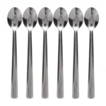 LOT DE 6 CUILLÈRES 19 CM EN MÉTAL
