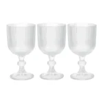LOT DE 3 VERRES À PIED 300 ML