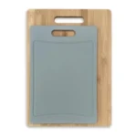 LOT DE 2 PLANCHES À DÉCOUPER EN BOIS ET POLYPROPYLÈNE - BLEU