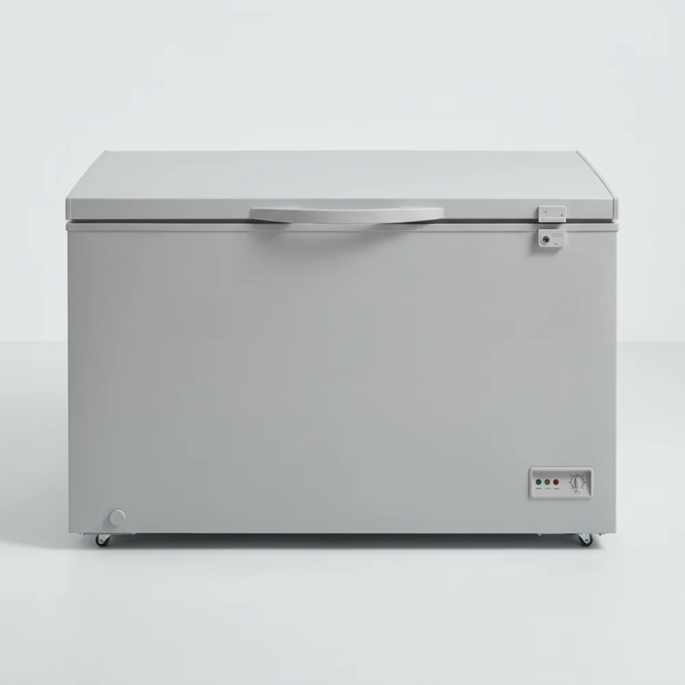 AI Generated Product Image CONGELATEUR COFFRE 446 L - SILVER – Image 1