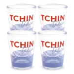 LOT DE 4 SHOOTERS DE NOËL 4,5 CL EN VERRE