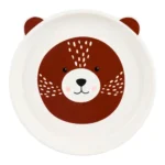 ASSIETTE 20 CM EN DOLOMITE MOTIF OURS