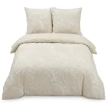 PARURE HOUSSE DE COUETTE 260X240 CM + 2 TAIES EN 100% COTON