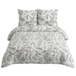 PARURE HOUSSE DE COUETTE 240X220 CM + 2 TAIES EN 100% COTON