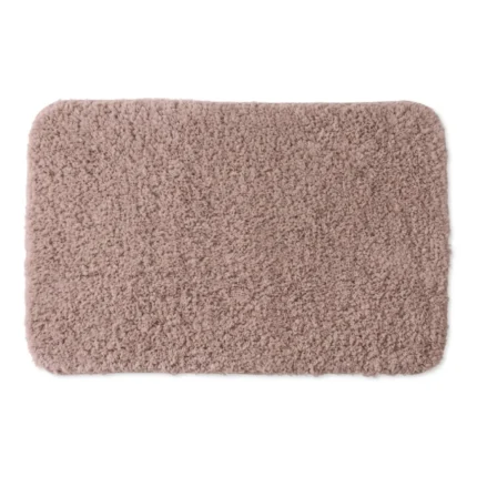 TAPIS DE BAIN 80X50 CM TUFTÉ EN POLYESTER - ROSE DES SABLES