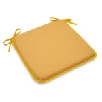 GALETTE DE CHAISE 38X38 CM EN POLYESTER - OCRE