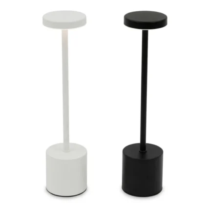 LAMPE LED TACTILE 34 CM - NOIR/BLANC