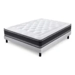 MATELAS 200X200 CM RESSORTS ENSACHÉS MÉMOIRE DE FORME ÉPAISSEUR 31 CM - BLANC
