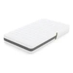 MATELAS 90X190 CM RESSORTS ENSACHÉS TISSU RAFRAÎCHISSANT ÉPAISSEUR 25 CM - BLANC