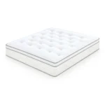 MATELAS 180X200 CM RESSORTS ENSACHÉS CAPITONNÉ ÉPAISSEUR 31 CM EN CHENILLE - BLANC