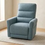 FAUTEUIL RELAX ÉLECTRIQUE EN TISSU - BLEU