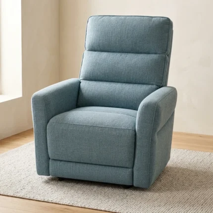 FAUTEUIL RELAX ÉLECTRIQUE EN TISSU - BLEU