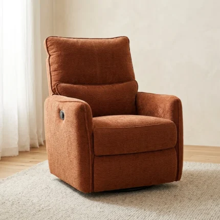 FAUTEUIL RELAX ÉLECTRIQUE EN TISSU - ORANGE
