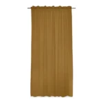 RIDEAU À OEILLETS 135X250 CM EFFET CHINÉ - OCRE