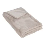 PLAID 180 X 230 CM EN POLYESTER - BEIGE
