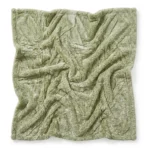 PLAID JACQUARD 130 X 180 - 100% POLYESTER / MATCHA - CREME