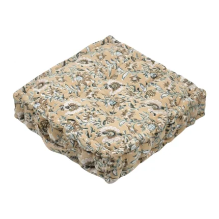 COUSSIN SOL 40 X 40 X 8 CM - 100% COTON C5 D916001 - MOUTARDE/ SHANA