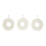 LOT DE 3 MIROIRS H28 CM - STYLE BOHO