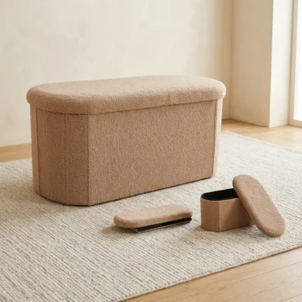 POUF PLIABLE OVALE 82X40X38 CM
