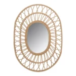 MIROIR EN ROTIN OVALE - NATUREL
