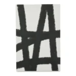 TABLEAU TOILE LIGNES NOIR 60X90 CM