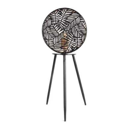 LAMPE DE TABLE - NOIR ET DORÉ