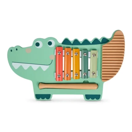 XYLOPHONE CROCODILE EN BOIS - VERT