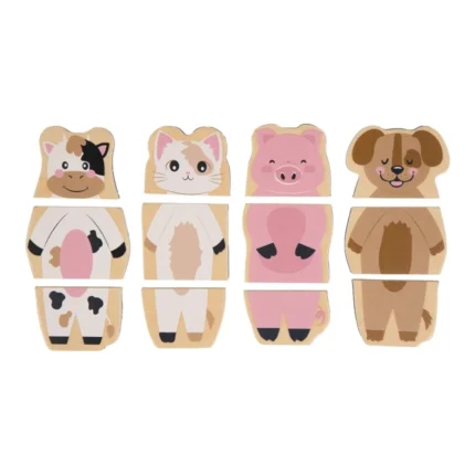 LOT DE 4 PUZZLES MAGNÉTIQUES FERME
