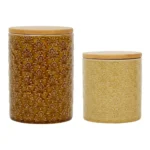LOT DE 2 POTS GOLDEN D10XH13 CM