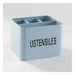 POT À USTENSILES 4 COMPARTIMENTS - BLEU