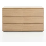 COMMODE 6 TIROIRS - CHENE