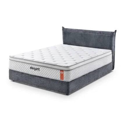 LIT 160 X 200 CM + MATELAS – COMPRESSÉ ( PACK COMPLET COMPRESSÉ )