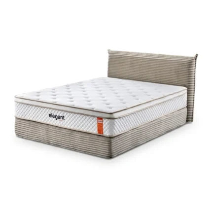 LIT 160 X 200 CM + MATELAS – COMPRESSÉ ( PACK COMPLET COMPRESSÉ )